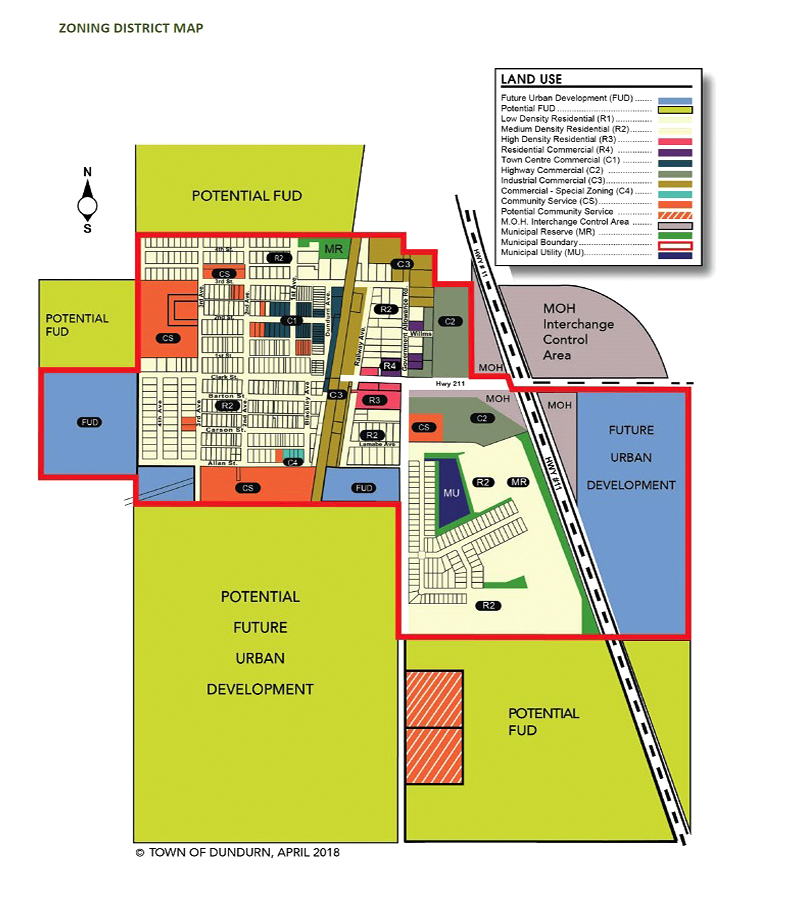 zoning map 2 business in dundurn